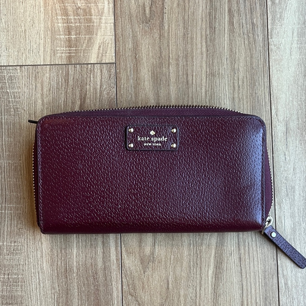 Kate Spade Deep Red Leather Wallet